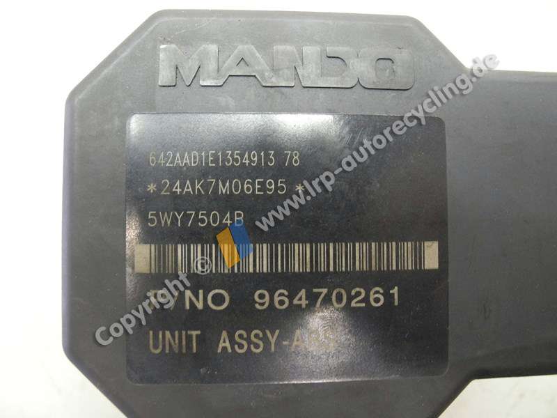 Chevrolet Kalos ABS Block Hydroaggregat 96470254 CLKD8030595 MANDO BJ2007